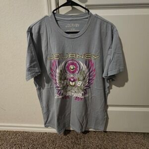 New Journey Band T Shirt Men's XL Grey Don't Stop Believin' Concert Tour